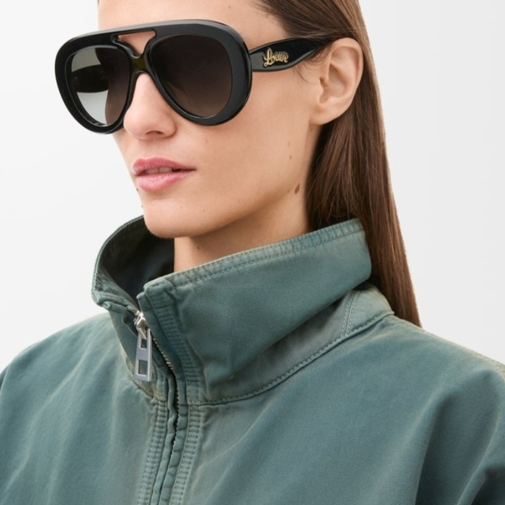 Loewe Black Oversized Sunglasses